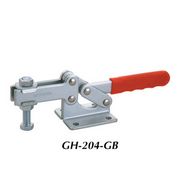Зажим механический с горизонтальной ручкой GH-204-GB, усилие 630 кг, прижим 80мм, база 45мм