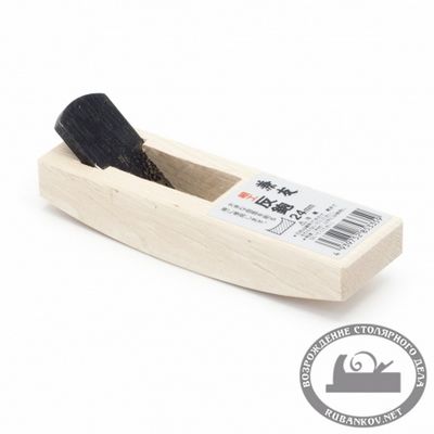 М00012230  -  Рубанок яп. горбач с прямым ножом, Sori 120/24мм, белый дуб