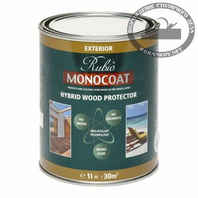 00012115  -   Rubio Monocoat Hybrid Wood Protector, White/, 1,   