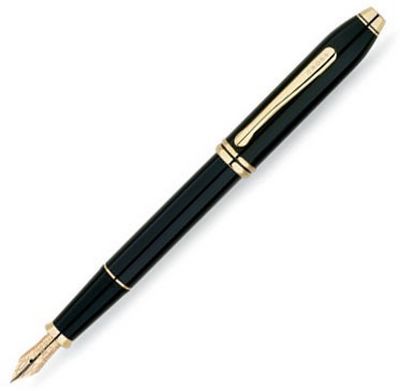 576-FD  -  Cross Townsend - Black Lacquer Gold Plated,  , F, BL