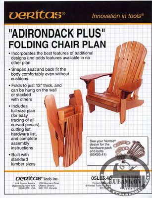 М00006198 - План складного кресла Veritas Adirondack Plus Folding Chair Plan